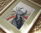 Cancer (Sign) - Print on Handmade Watercolor Paper  20x30cm-7.8 x 11.8 inch