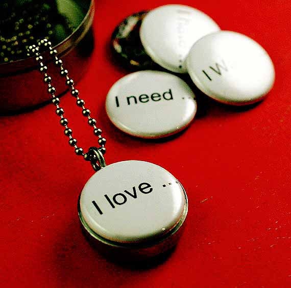 Words Locket Necklace - All About ME Magnetic Locket Set By Polarity