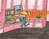 Zero Suit Samus Is A Master of Pie 5x7 print - Day 9 of the 31 Days of Zero Suit Samus