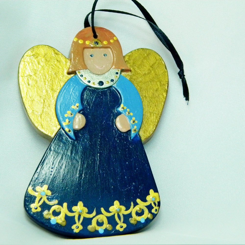 Blue Angel Ornament