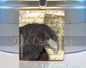 Scrabble tile pendant - The Eagle (AM304)
