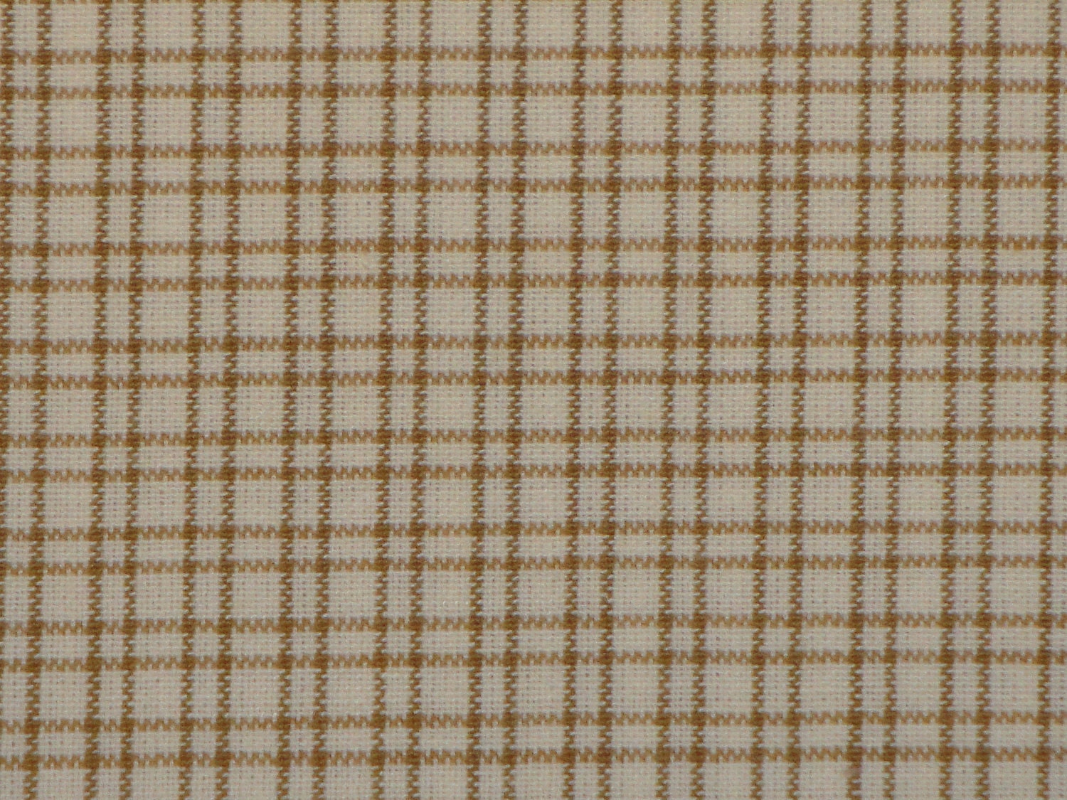 Homespun Cotton Fabric Mustard Plaid 1 Yard