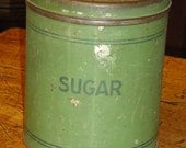 Vintage Tin Canister - Sugar