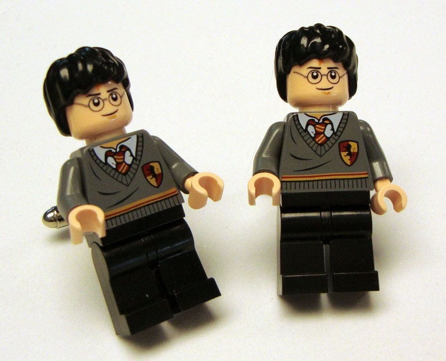 Harry Potter silver toned cufflinks in gift box