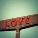 I love you, wedding, anniversary, valentine, love, romantic photograph, red whimsical vintage sign Texas Photo Print
