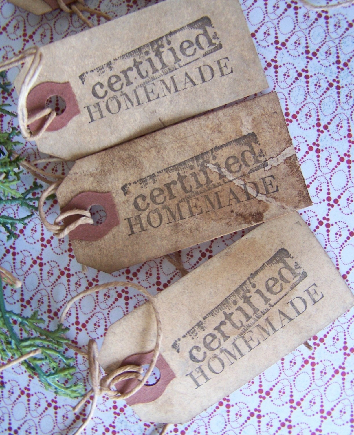 Handmade Tags, Primitive Tags, Homemade, Gifts, Christmas, cssteam, ofg team