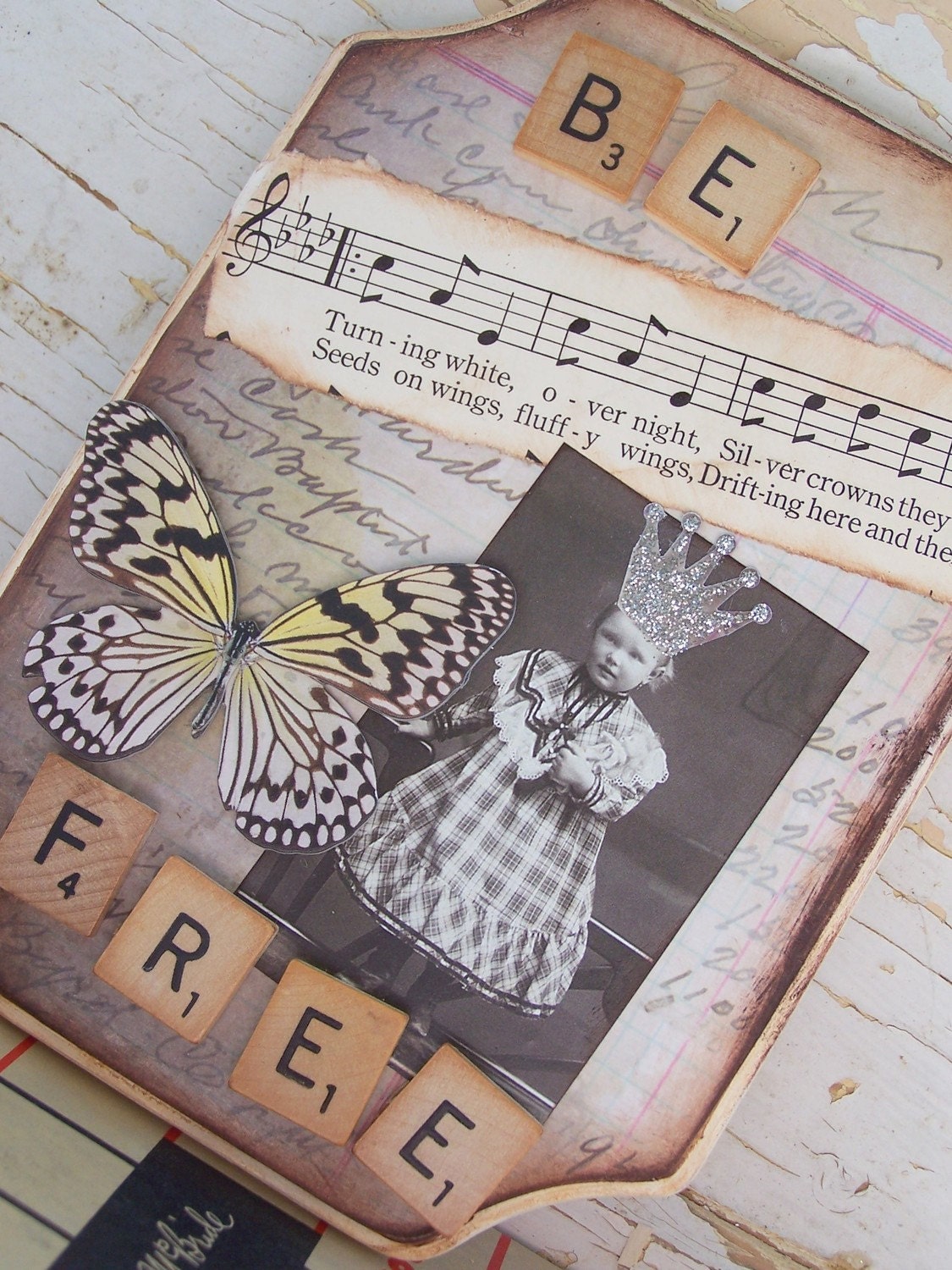 Collage Vintage Style Shabby Chic by sweetlibertyprims on etsy