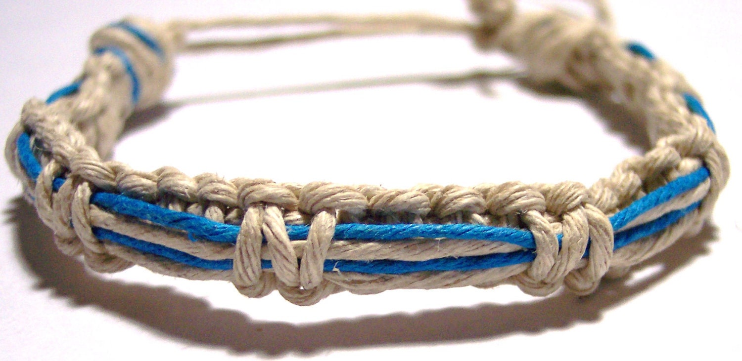 Two adjustable hemp surfer bracelets You Pick  (SALE)