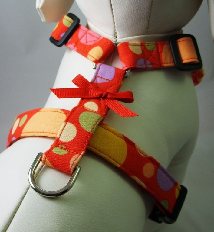 Dog Harness - Circus Dots