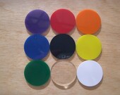 Acrylic Key Chain Blanks Circles 1 Inch - 50 Keychains
