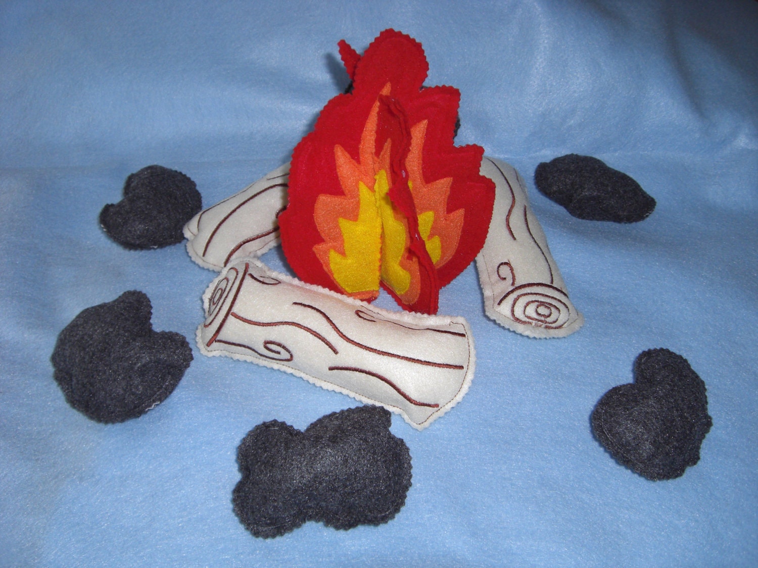 Pretend Felt Campfire play set