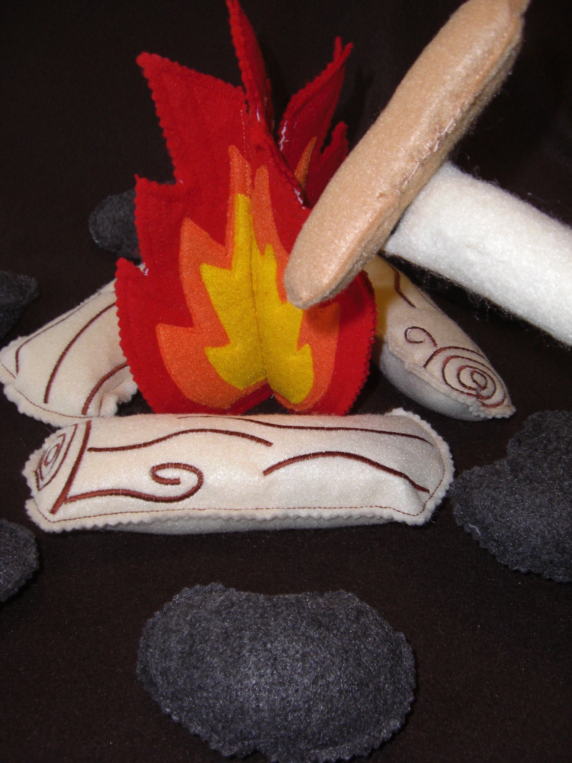 Pretend Felt Campfire play set