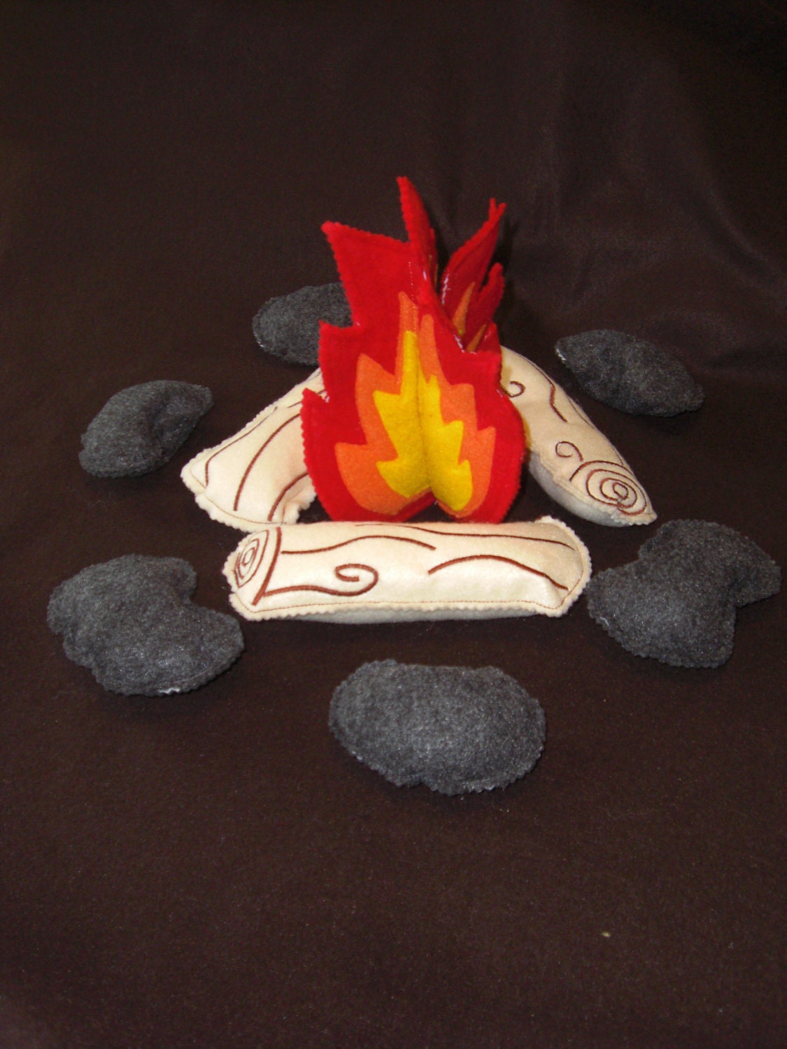 Pretend Felt Campfire play set