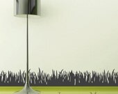 Baseboard Grass Wall Decal - Home Vinyl Wall Art Sticker - Bedroom, Family Room, Apartment - Nature, Outdoor - HT108A
