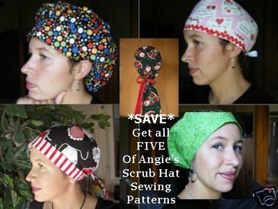 scrub hat pattern on Etsy, a global handmade and vintage marketplace.