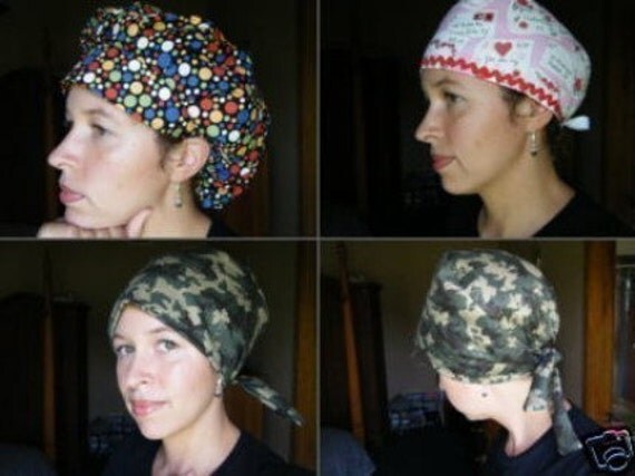 Men's Tieback Surgical Scrub Hat Sewing Pattern Emailed to you