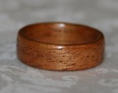 Wooden Ring or Wedding Band - Mahogany (Bent Wood Method)