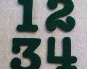 1 5/8" Advent Calendar COMPLETE SET 1 to 25 Felt numbers -  your choice  of color