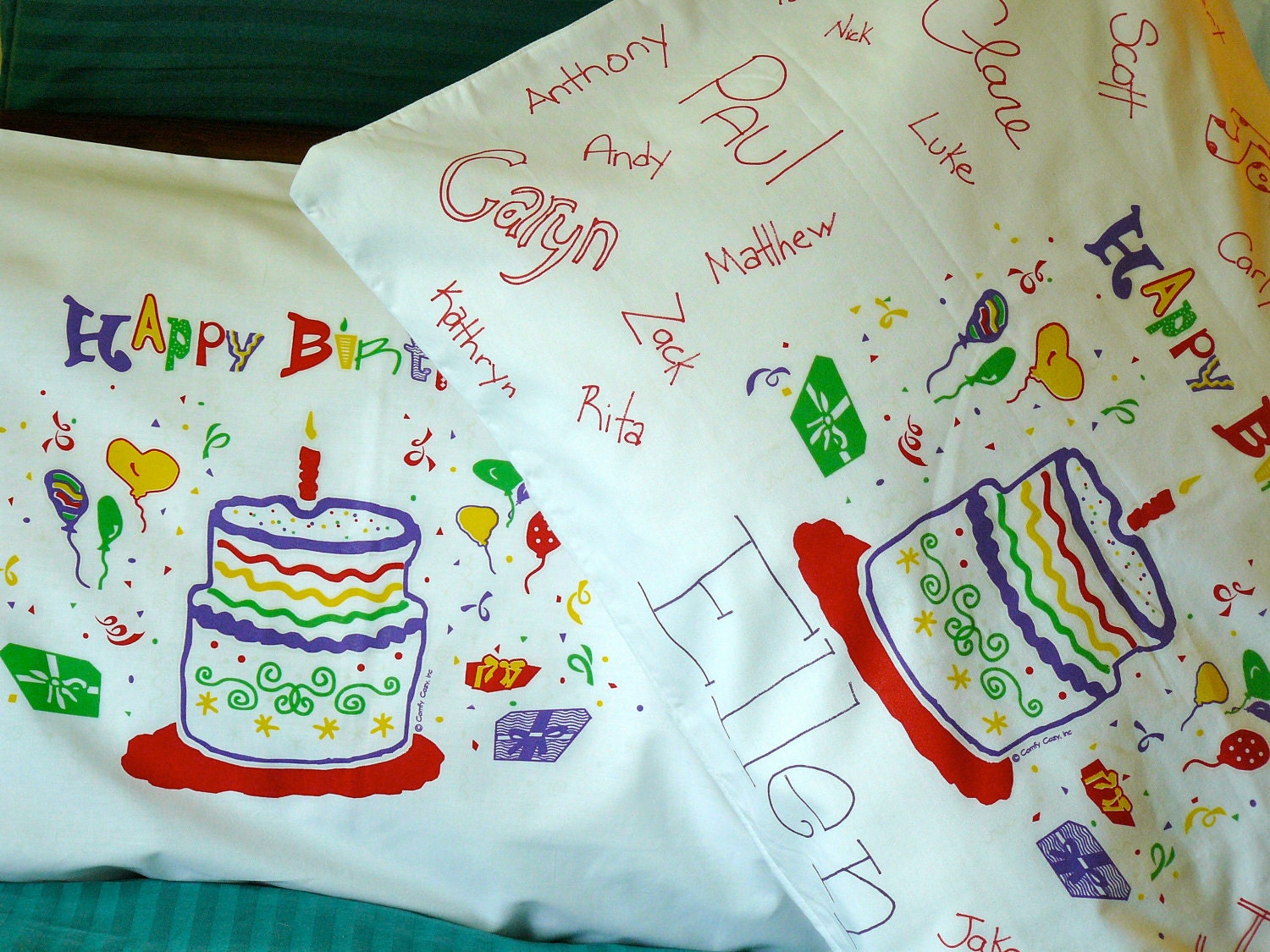 Happy Birthday Pillowcase Glow in the Dark pillowcase Il_170x135
