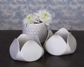 Tulip - Porcelain Candle Holder. Modern porcelain table lighting. Designed and crafted by Wapa Studio