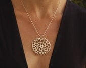 Mama Camellia - porcelain and silver necklace. Design by Wapa Studio