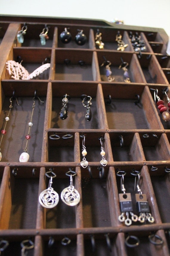 Reinvented, Upcycled Drawer as Jewelry Display