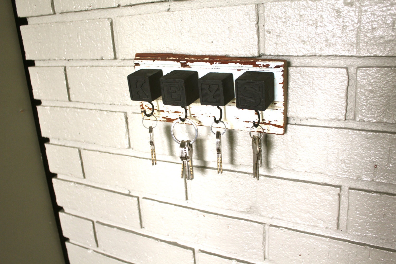 Black Block Key Rack