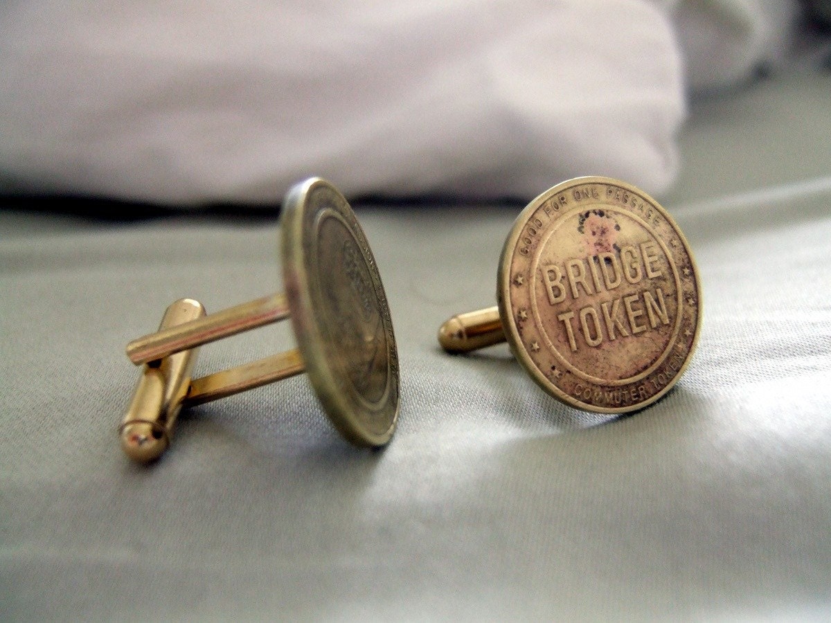 Delaware River Bridge Token Cufflinks