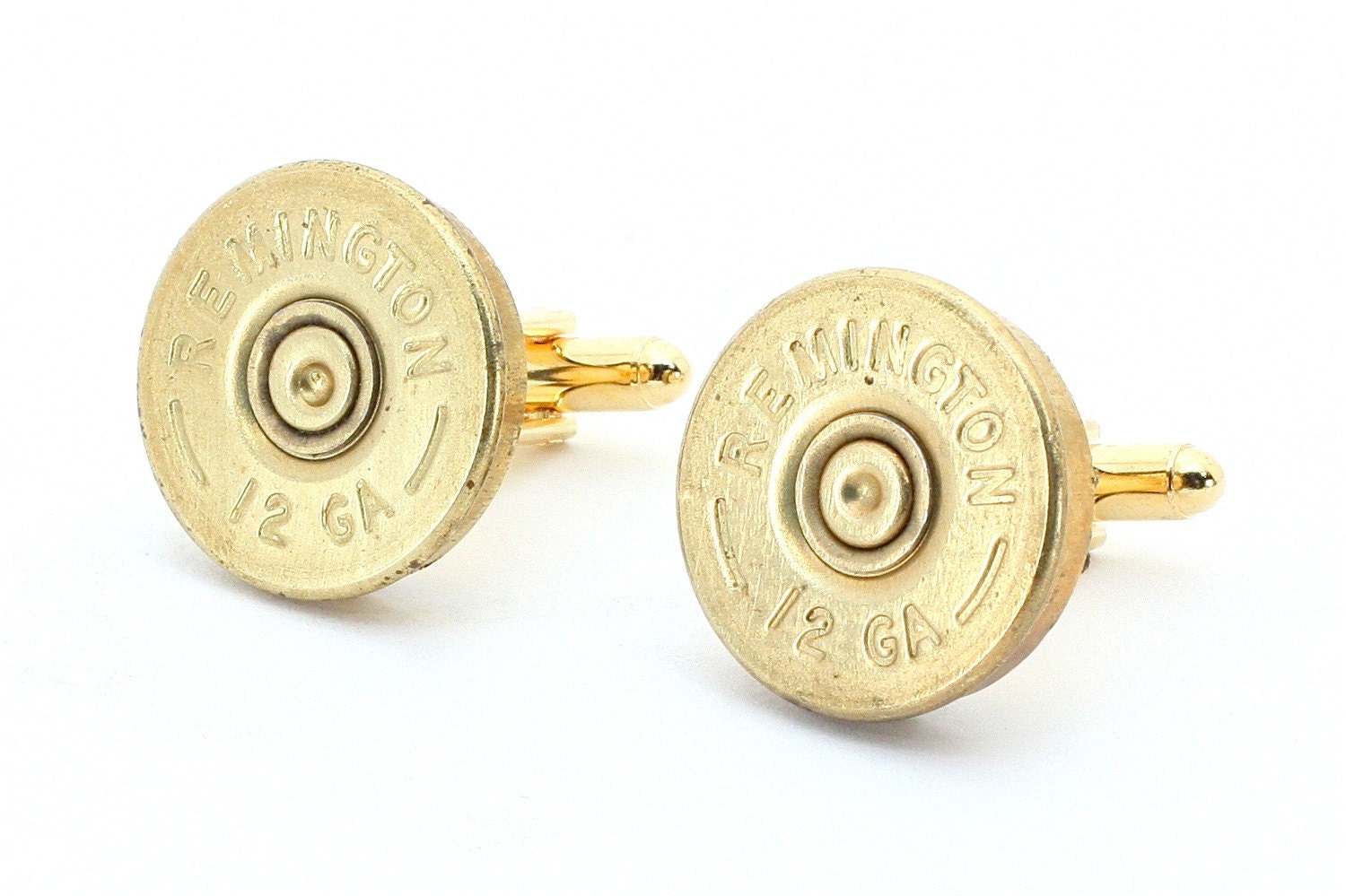 Bullet Cufflinks - Remington 12 Gauge Shotgun Shell Cufflinks with Cuff Links Box