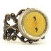 Ghostly Upcycled Typewriter Key Ring - Comma 