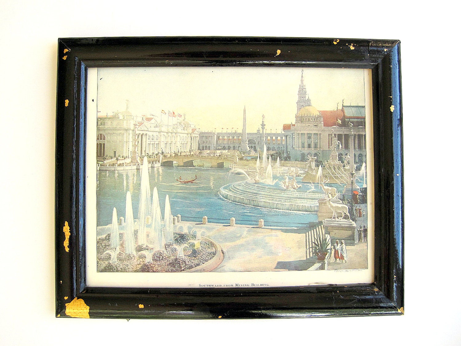 Antique Deco Style Framed Print World's Fair Chicago