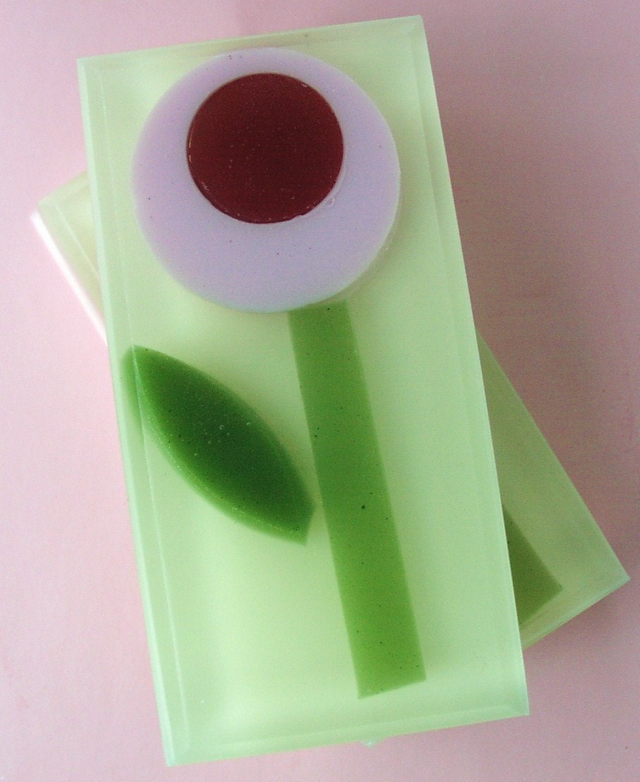GIANT MOVING SALE - Rose Poppy Flower Soap
