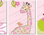 Safari Girl Jungle Animal Printable Nursery Wall Art Instant Download Il_170x135