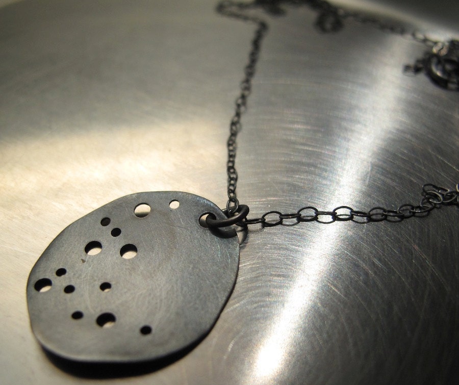 Sterling Silver Pendant - Small Perforated