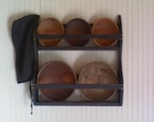 Dough Bowl Rack Primitive Wooden Farmhouse Style 6