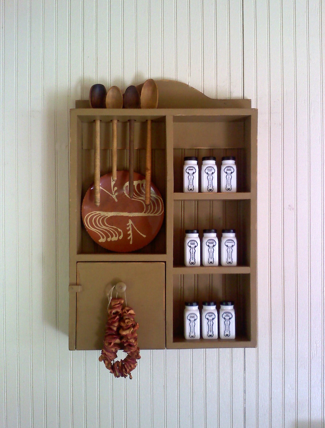 Spice Rack Spoon Rack Cubby Double
