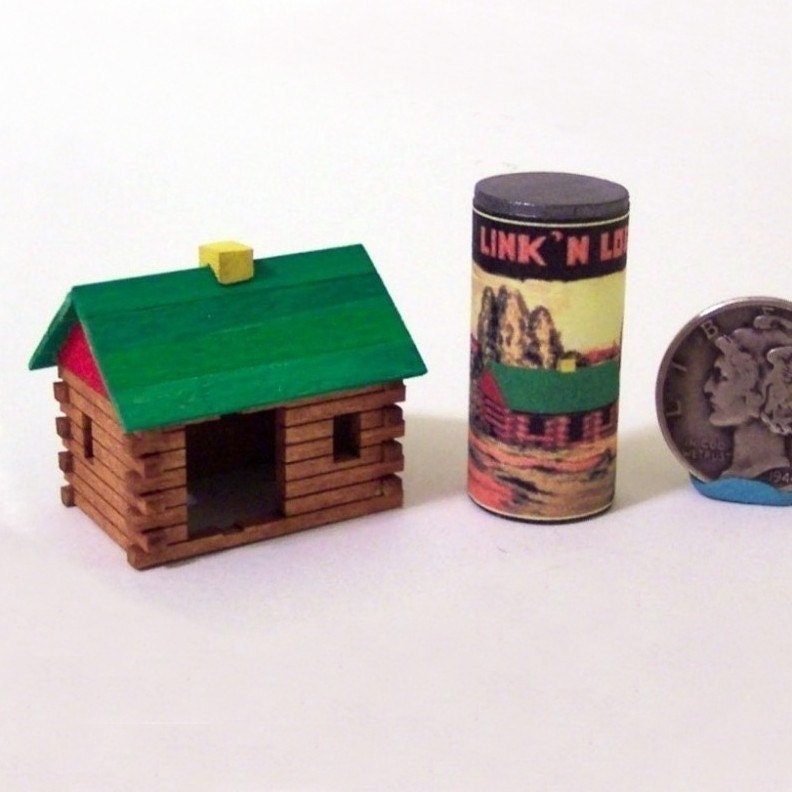 Miniature Dollhouse Log Cabin Toy - TwelfthDimension