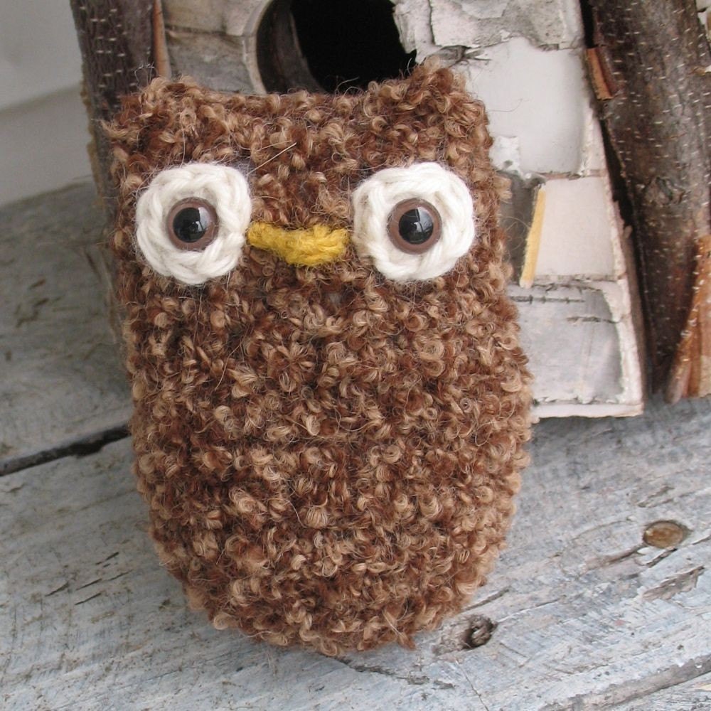 Brown Owlet PDF PATTERN Handmade Luxury Fiber Amigurumis & Patterns