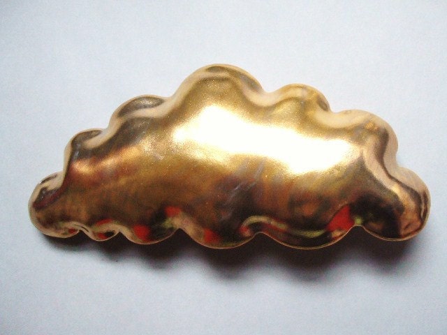 Golden cloud - porcelain wall  cloud pillow