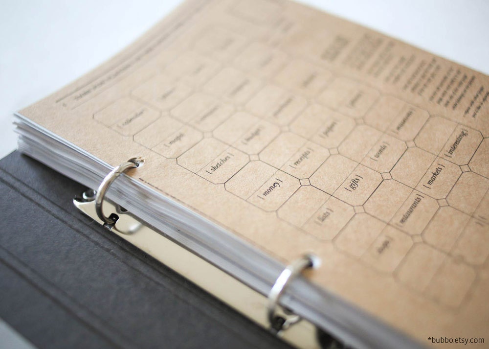 Half-letter TRAVEL PRINTABLE organizer / trip planner (50 kinds of pages / 28 tabs / templates / worksheets)