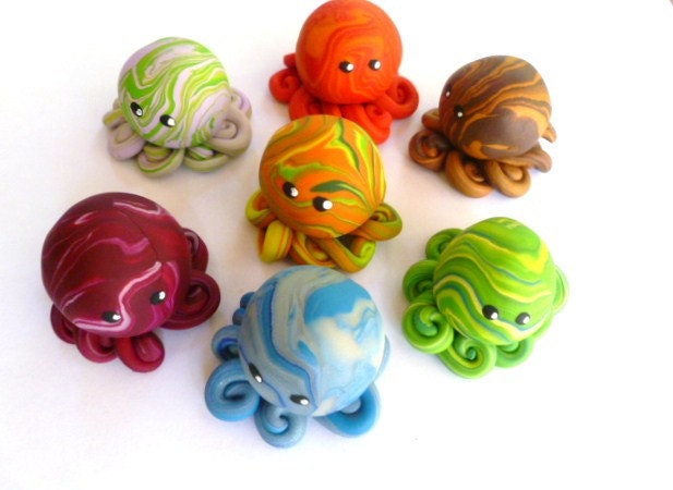 Custom Awesome Little Octopus Choose Yours Up to Three Colors