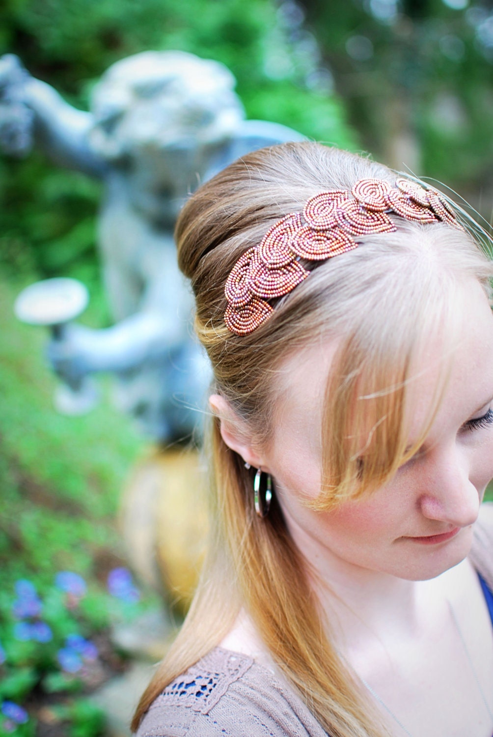 2012 MTV Movie Awards headband-- Artemis - headband, bronze leaf laurel  head band- autumn accessories
