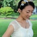 Silver and Gold beaded headband, hairband. gold leaf laurel, Grecian goddess inspired autumn accessories-- member of the artisan group