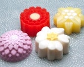 Flower Soap Set - Gift Set - Handcrafted Shea Butter and Glycerin Soaps - NEW