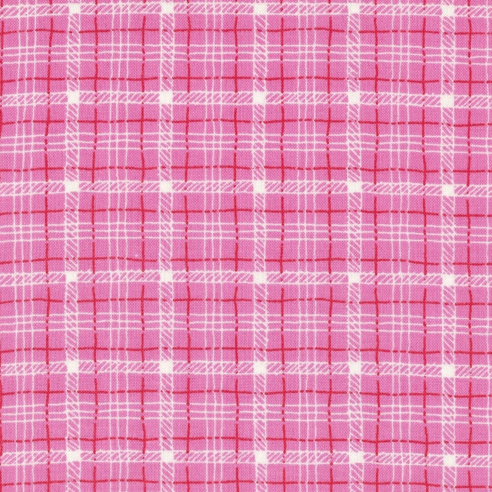 Pink Plaid Fabric