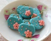Victorian Collection - 4pcs Miniature Bag Charms - Blue