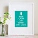 Poster "Keep Calm and Drink Diet Coke" -Digital Poster-
