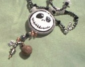 Nightmare Christmas Jack Halloween Pumpkin Necklace
