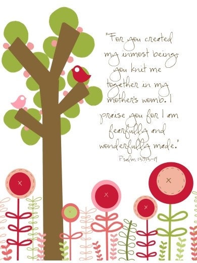 Fearfully and Wonderfully Made 8 by 10 print