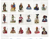 Native American Indians II Digital Collage Sheet - Digital Delivery or Hardcopy